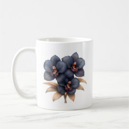 Taza De Café Moda clásica de café orquídea negra