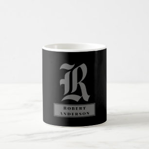 Taza De Café Moda Clásico y Negro Texto Americano