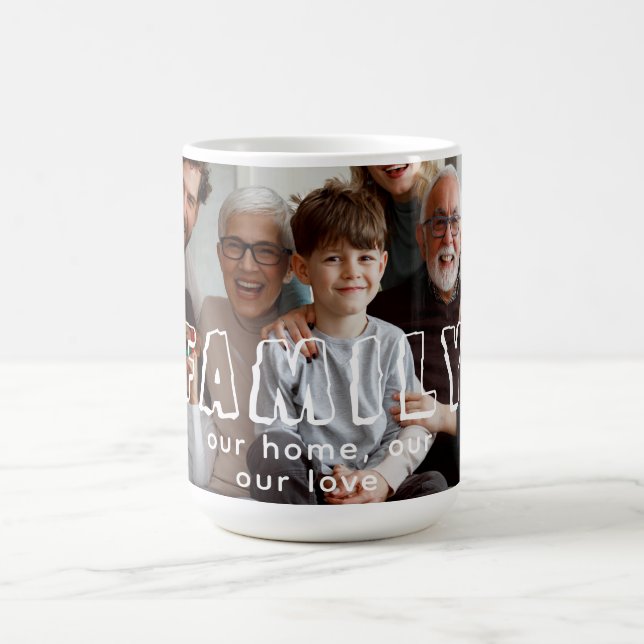 Taza De Café Moda de combinación de guiones familiares (Centro)