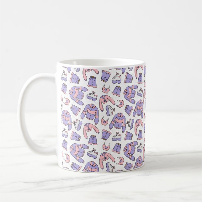Taza De Café Moda de los 'Vibes rosados' 90 (Izquierda)