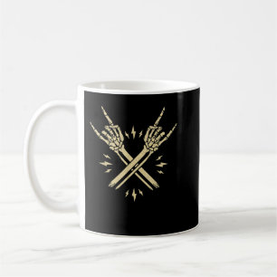 Taza De Café Moda de moda de Halloween Skeleton Rocker Shirt, R