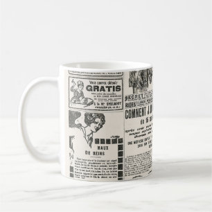 Taza De Café Moda de París de 1919: página de un periódico anti