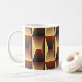 Taza De Café Moda elegante del patrón- Geométrica moderna elega