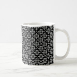 Taza De Café Moda elegante Mug, negro y gris