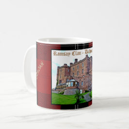 Taza De Café Moda Escocia Ramsay Clan Castle Tartán Nombre