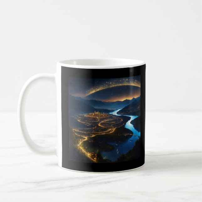 Taza De Café Moda galáctica: Tema del espacio personalizado (Izquierda)
