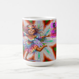 Taza De Café Moda hippie colorida Mug cósmica