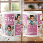 Taza De Café Moda Mejor Personalizado de MIMI 7 Abuela de foto<br><div class="desc">Presentamos el regalo perfecto para el mejor MIMI de la historia - un collage de fotos personalizado de tazas de café! Esta elegante y moderna taza cuenta con espacio para 7 fotos especiales, creando un regalo único y sentimental que cualquier madre adoraría. Con la opción de añadir un monograma personalizado...</div>