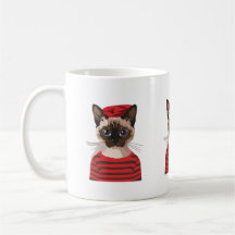 Moda Mug de gato parisino