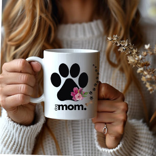 Taza De Café Moda Paw Moderno Imprimir Perro Mamá Café Mug