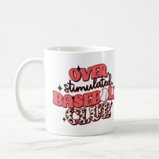 Taza De Café Moda personalizada Mug de béisbol sobreestimulado