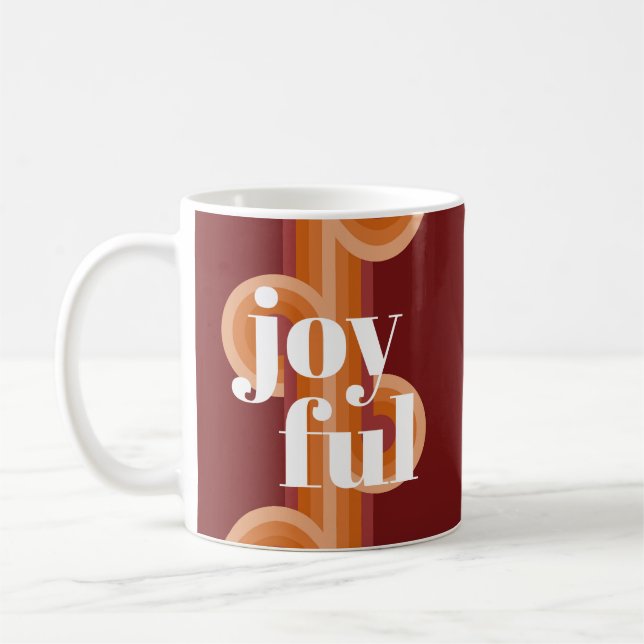 Taza De Café Moda Retro Funky Abstract Waves Art Pattern (Izquierda)
