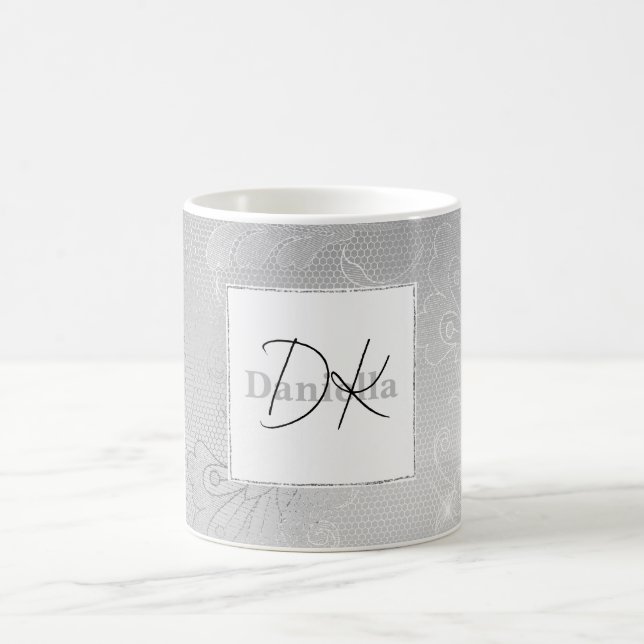 Taza De Café Moda Silver Lace (Centro)