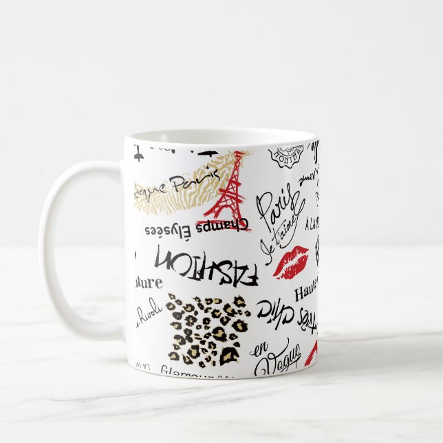 Taza De Café Moda y glamour de París (Izquierda)
