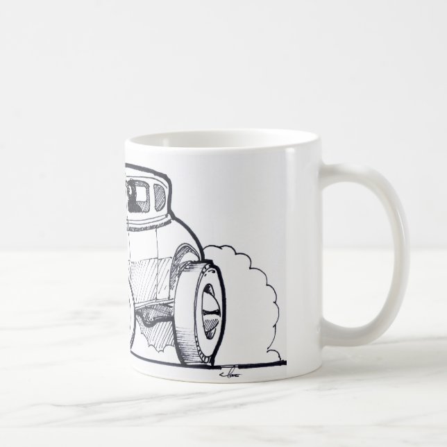 Taza De Café Modele un coche de carreras de Hemi (Derecha)
