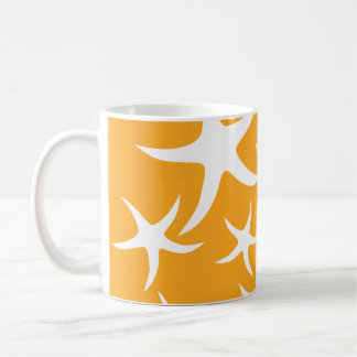Taza De Café Modelo anaranjado y blanco soleado de las