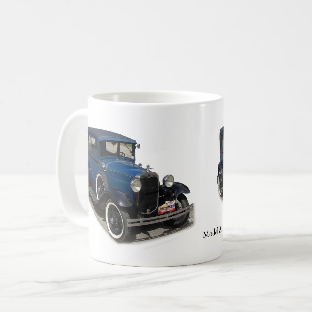 Taza De Café Modelo azul A mugre (Anverso izquierdo)