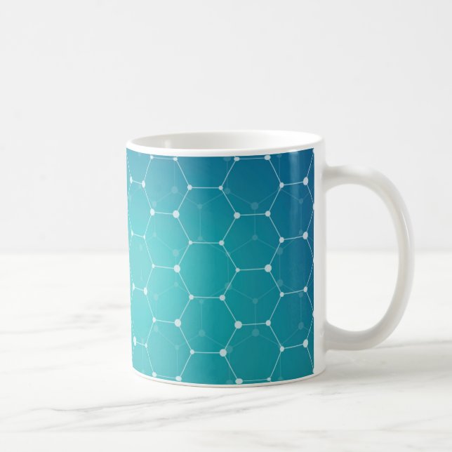 Taza De Café Modelo azul de la DNA del trullo (Derecha)