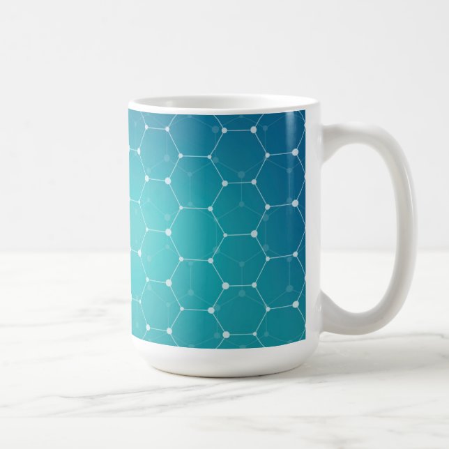 Taza De Café Modelo azul de la DNA del trullo (Derecha)