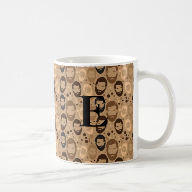 Taza De Café Modelo barbudo del hombre masculino con el (Derecha)
