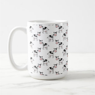 Taza De Café Modelo blanco y negro de la vaca
