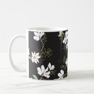 Taza De Café Modelo brillante sin soldadura floral de Magnolia