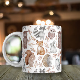 Taza De Café Modelo caprichoso de animales de Woodland