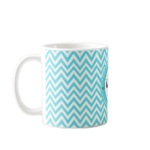 Modelo con monograma floral de Chevron de las
