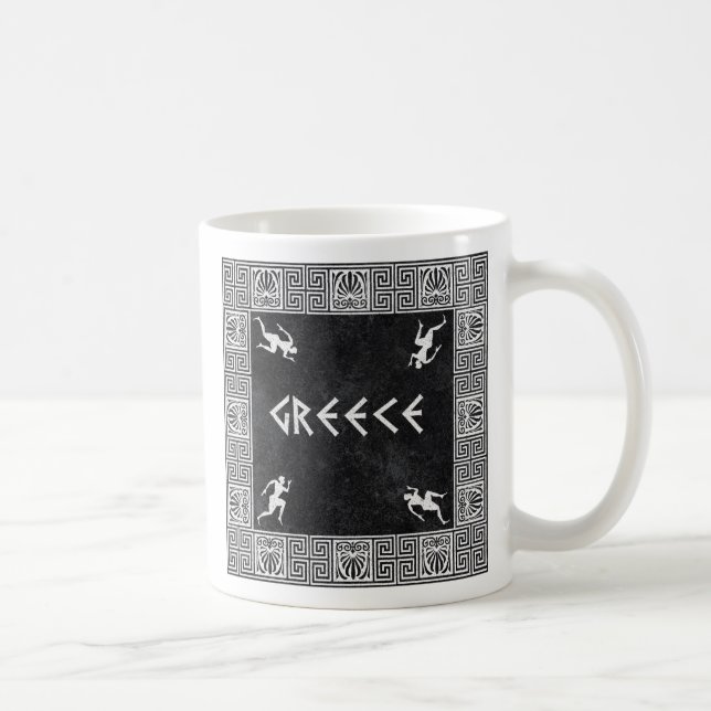 Taza De Café Modelo cuadrado griego (Derecha)
