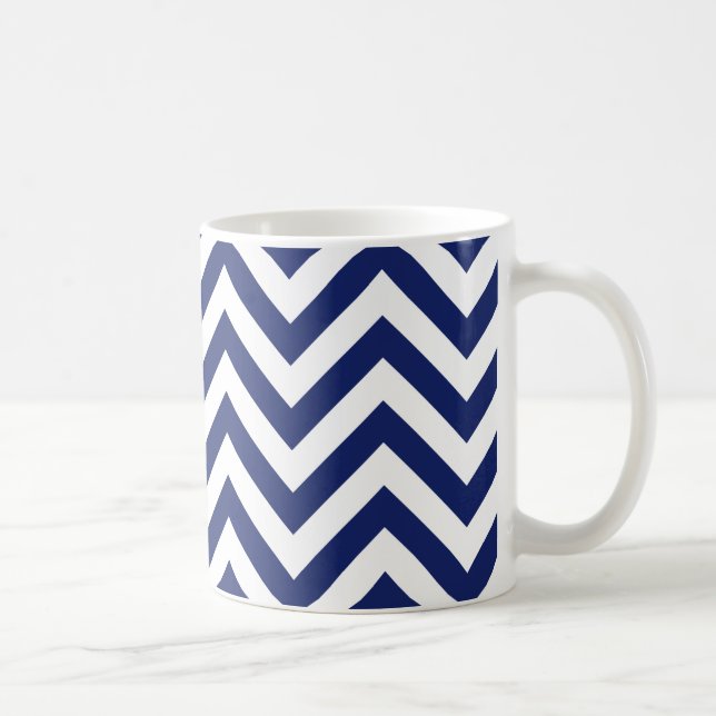 Taza De Café Modelo de Chevron de las rayas del zigzag de los (Derecha)
