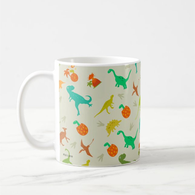 Taza De Café Modelo de los dinosaurios (Izquierda)
