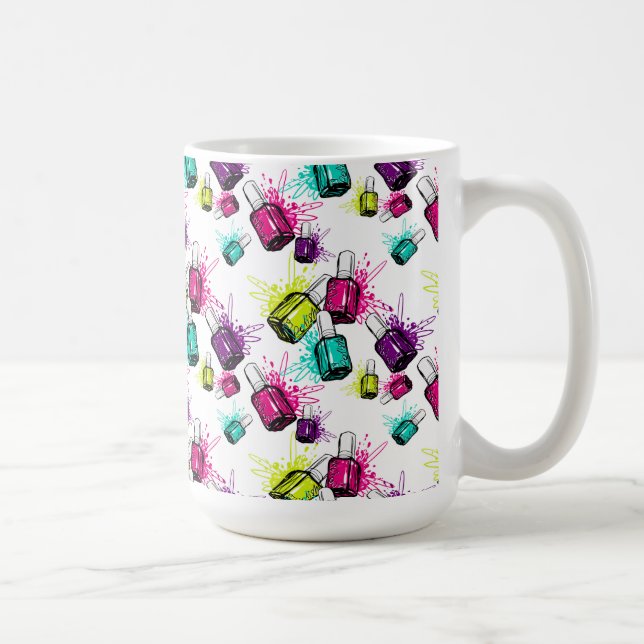 Taza De Café Modelo de neón del esmalte de uñas (Derecha)