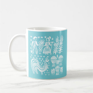 Taza De Café Modelo de Pyrex del vintage - blanco de