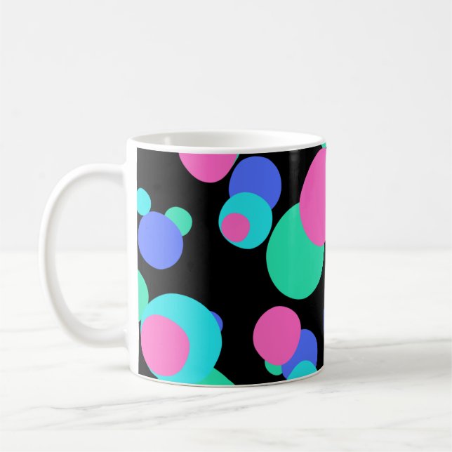 Taza De Café Modelo de resumen de burbujas (Izquierda)