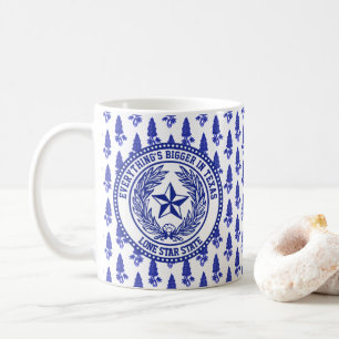 Taza De Café Modelo del Bluebonnet del logotipo de Tejas su