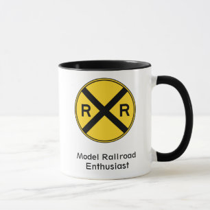 Taza de café modelo del entusiasta del ferrocarri