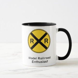 Taza de café modelo del entusiasta del ferrocarril