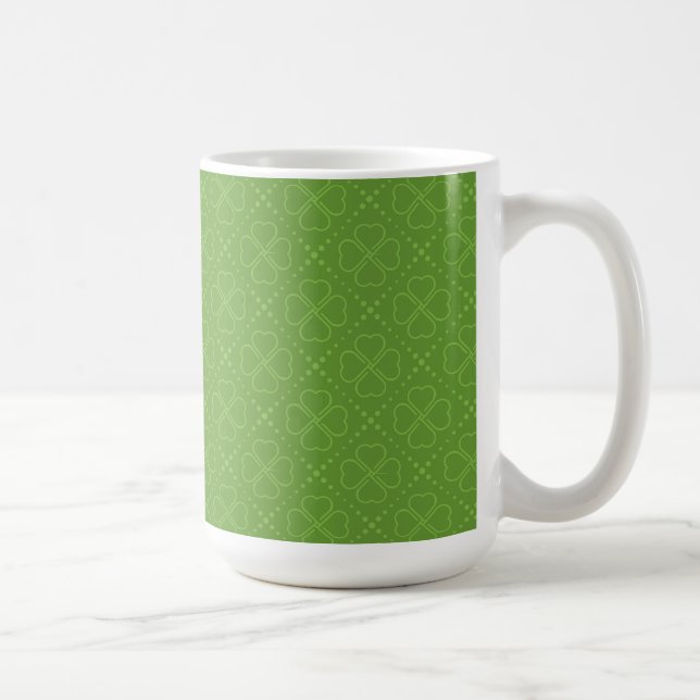 Taza De Café Modelo del trébol del corazón (Derecha)