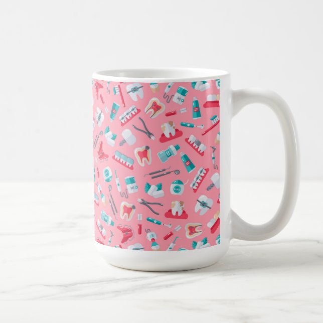 Taza De Café Modelo dental rosado (Derecha)