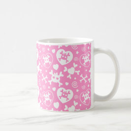 Taza De Café Modelo femenino del cráneo