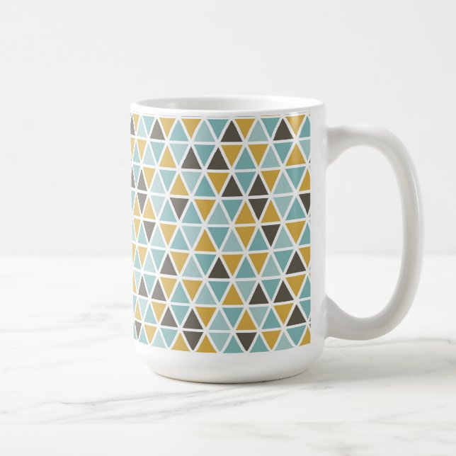 Taza De Café Modelo geométrico del triángulo (Derecha)