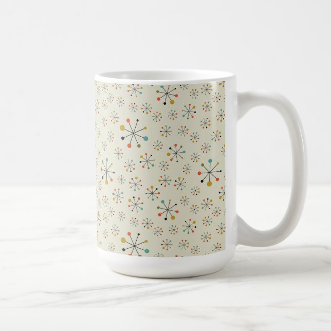 Taza De Café Modelo inspirado atómico de los mediados de siglo (Derecha)