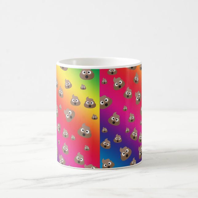 Taza De Café Modelo lindo de la emoji del impulso del arco iris (Centro)