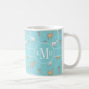 Taza De Café Modelo lindo del cactus de la llama de la alpaca