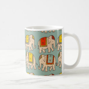 Taza De Café Modelo lindo del elefante de los elefantes del