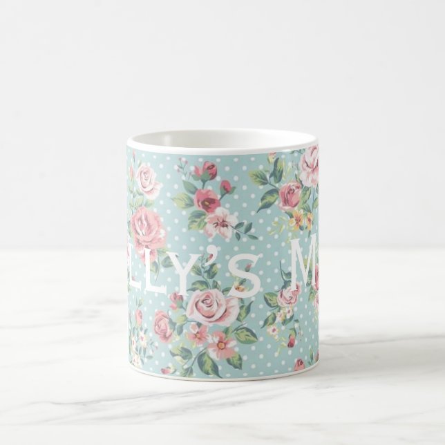 Taza De Café Modelo Personnalised de los rosas del lunar del (Centro)