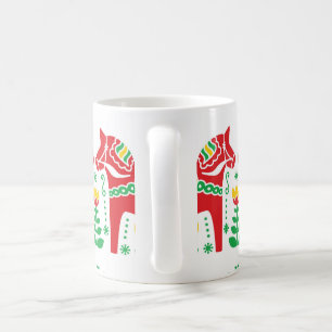 Taza De Café Modelo popular floral del caballo de Dala del
