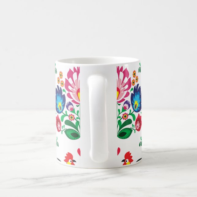 Taza De Café Modelo popular floral polaco tradicional del (Mango)