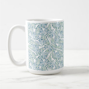 Taza De Café Modelo rayado decorativo de la hoja