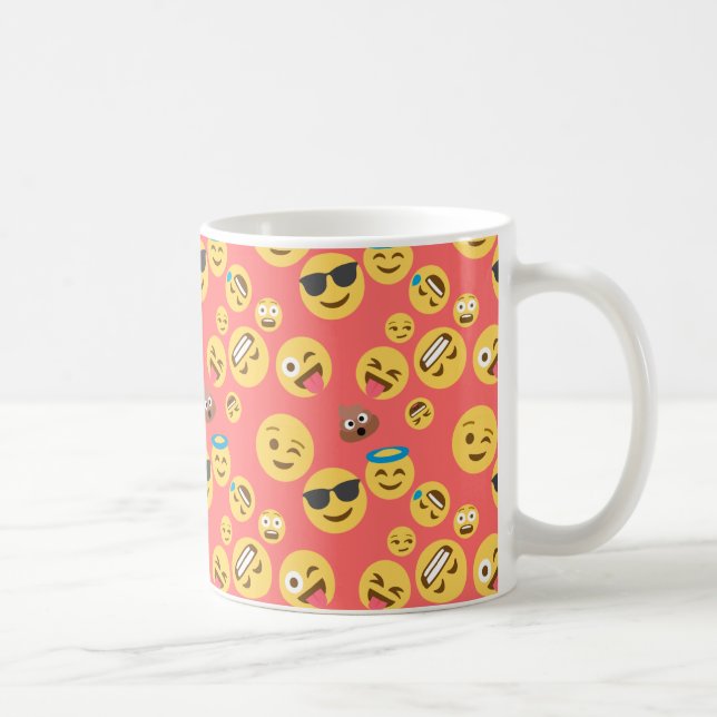 Taza De Café Modelo rojo tonto de la emoji (Derecha)